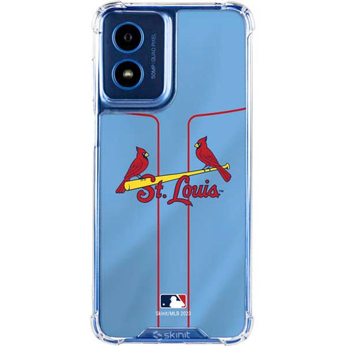 MLB St. Louis Cardinals Alternate/Away Jersey Moto G 5G (2024) Clear Case